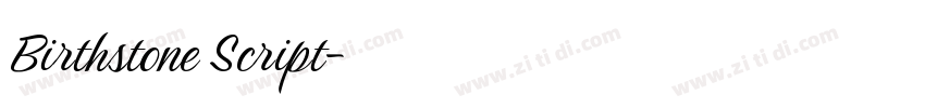 Birthstone Script字体转换